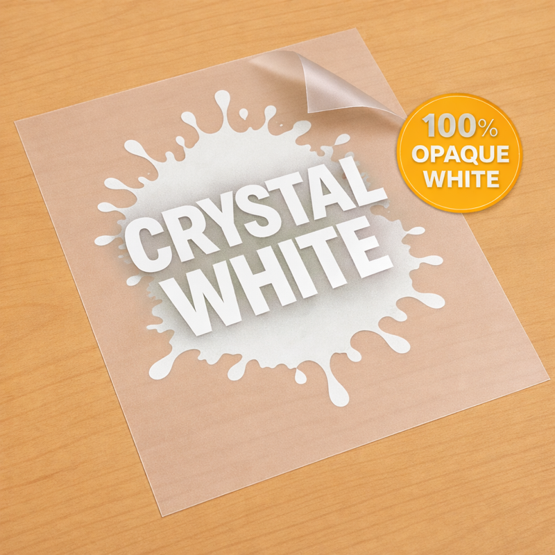 Crystal White DTF Transfers by Size