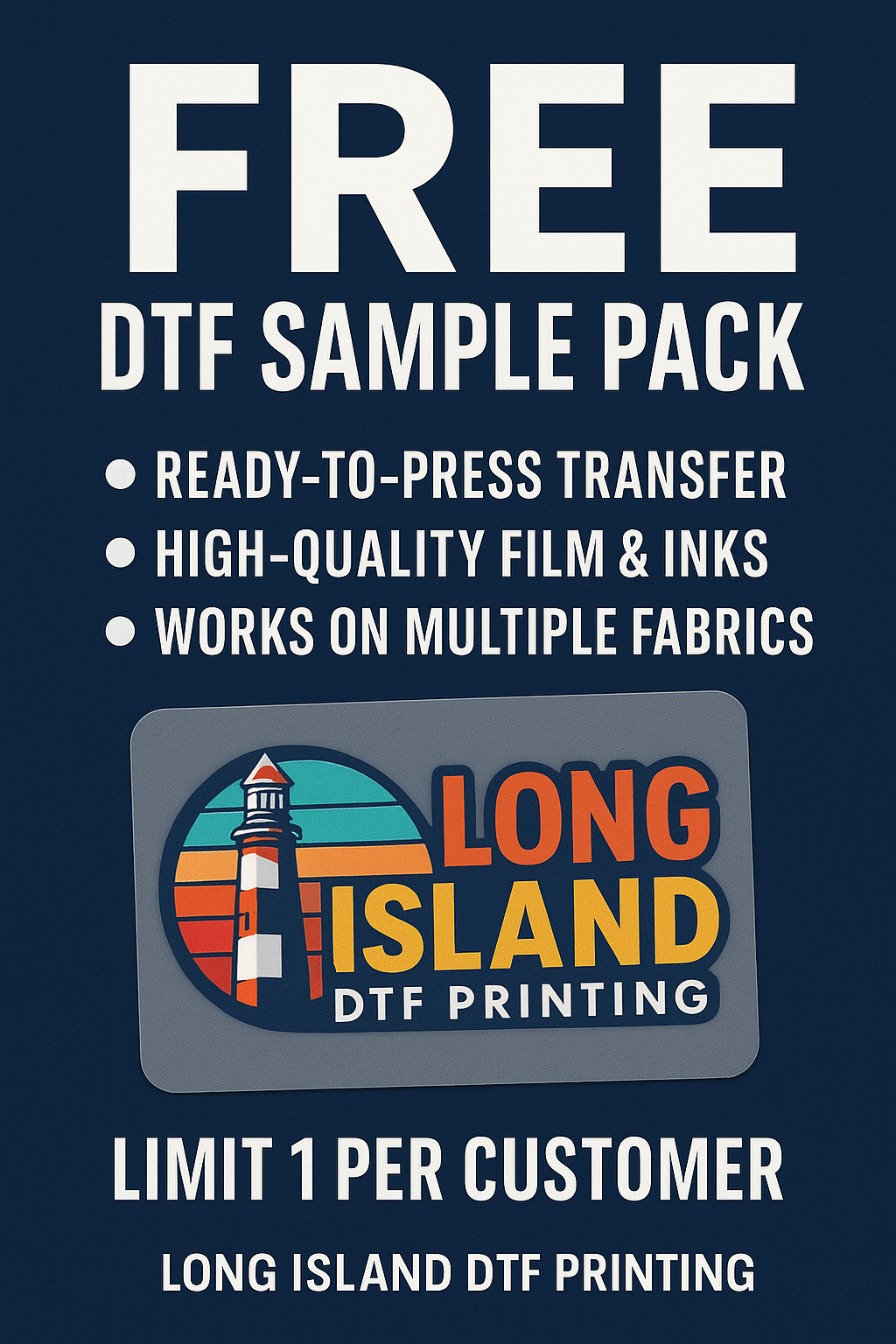 FREE DTF Sample Pack (One Per Customer – U.S. Only)