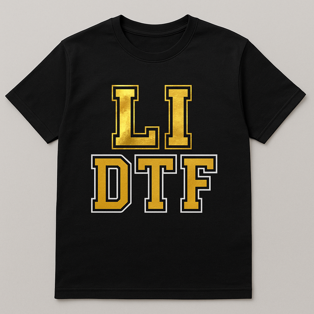 Gold & Silver Foil DTF Transfers